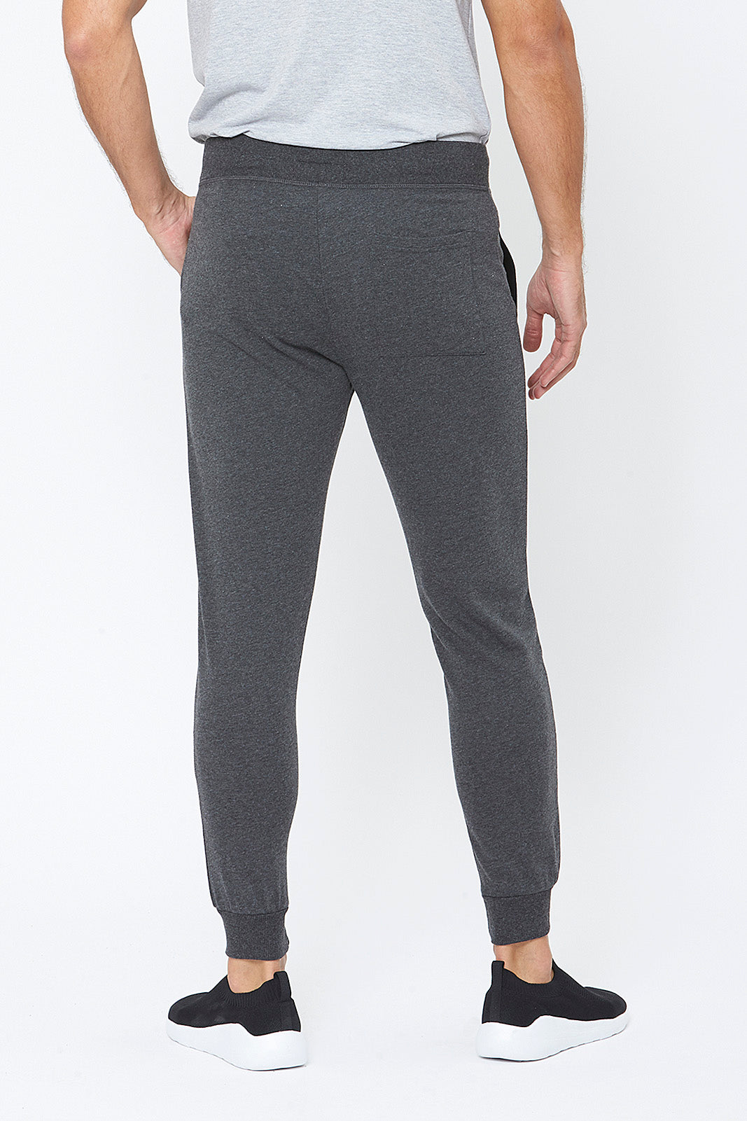 Charcoal Elastic Waist Jogger - REDTAG