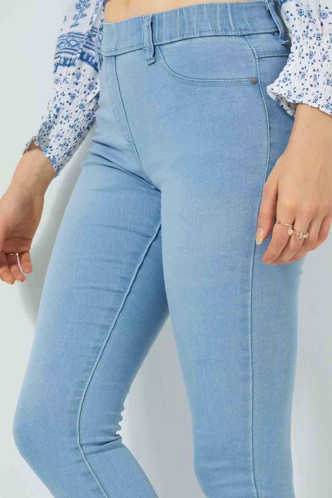 Blue Super-Skinny Fit Jegging