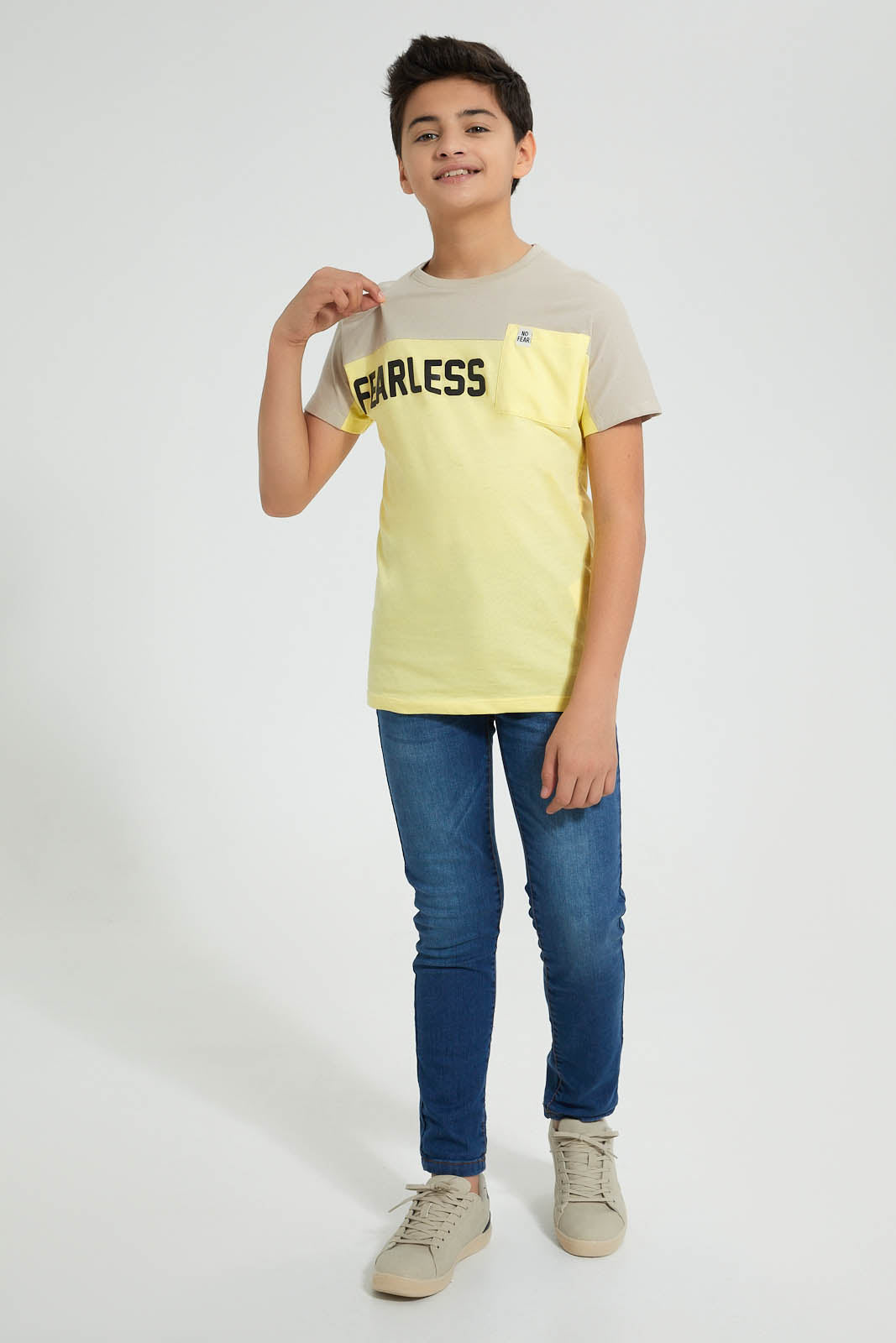 Redtag-Bsr-365-5Pkt-Stretch-Slim-Fit-Jeans-Senior-Boys-9 to 14 Years