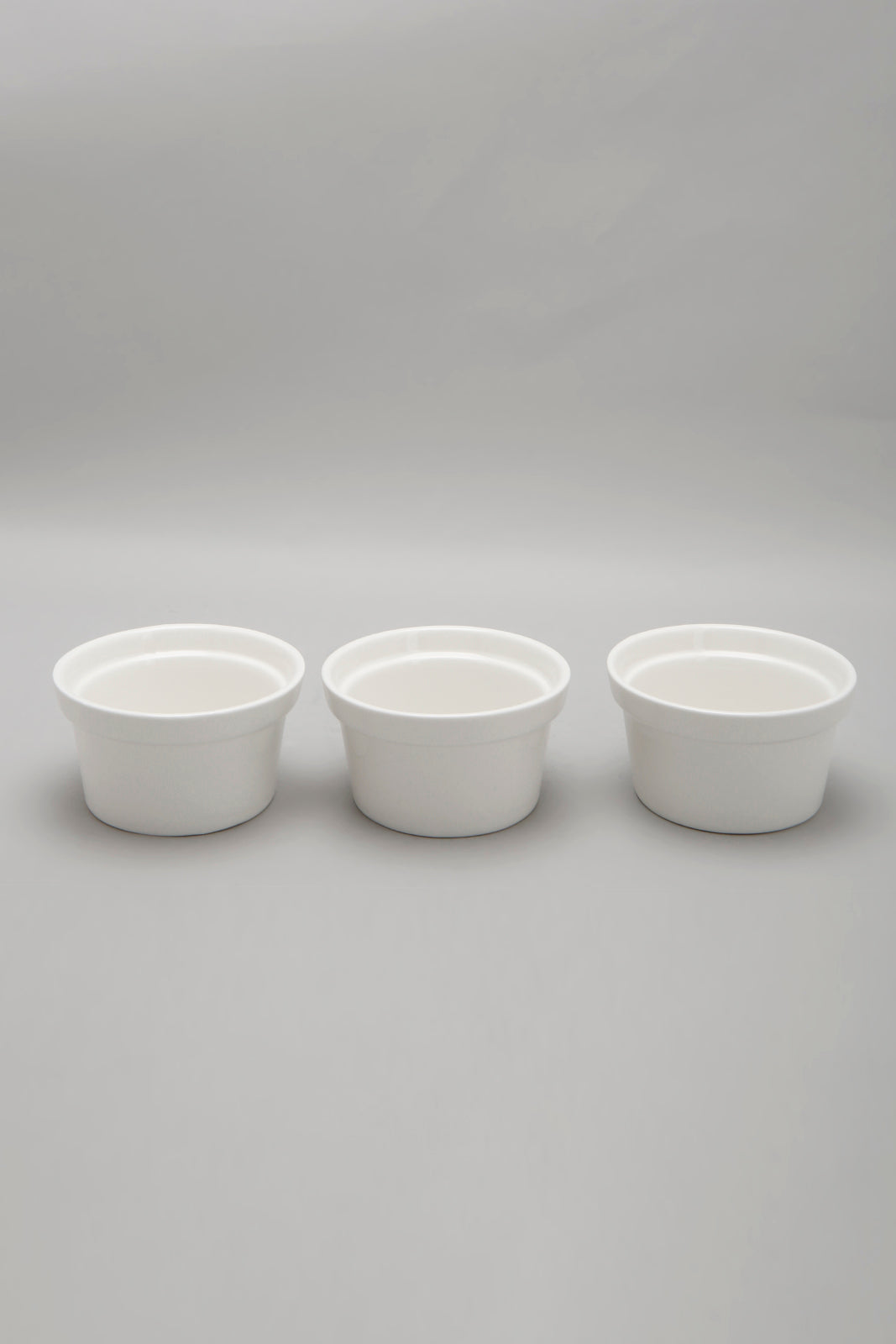 White Porcelain Round Bowl Set (3 Piece)