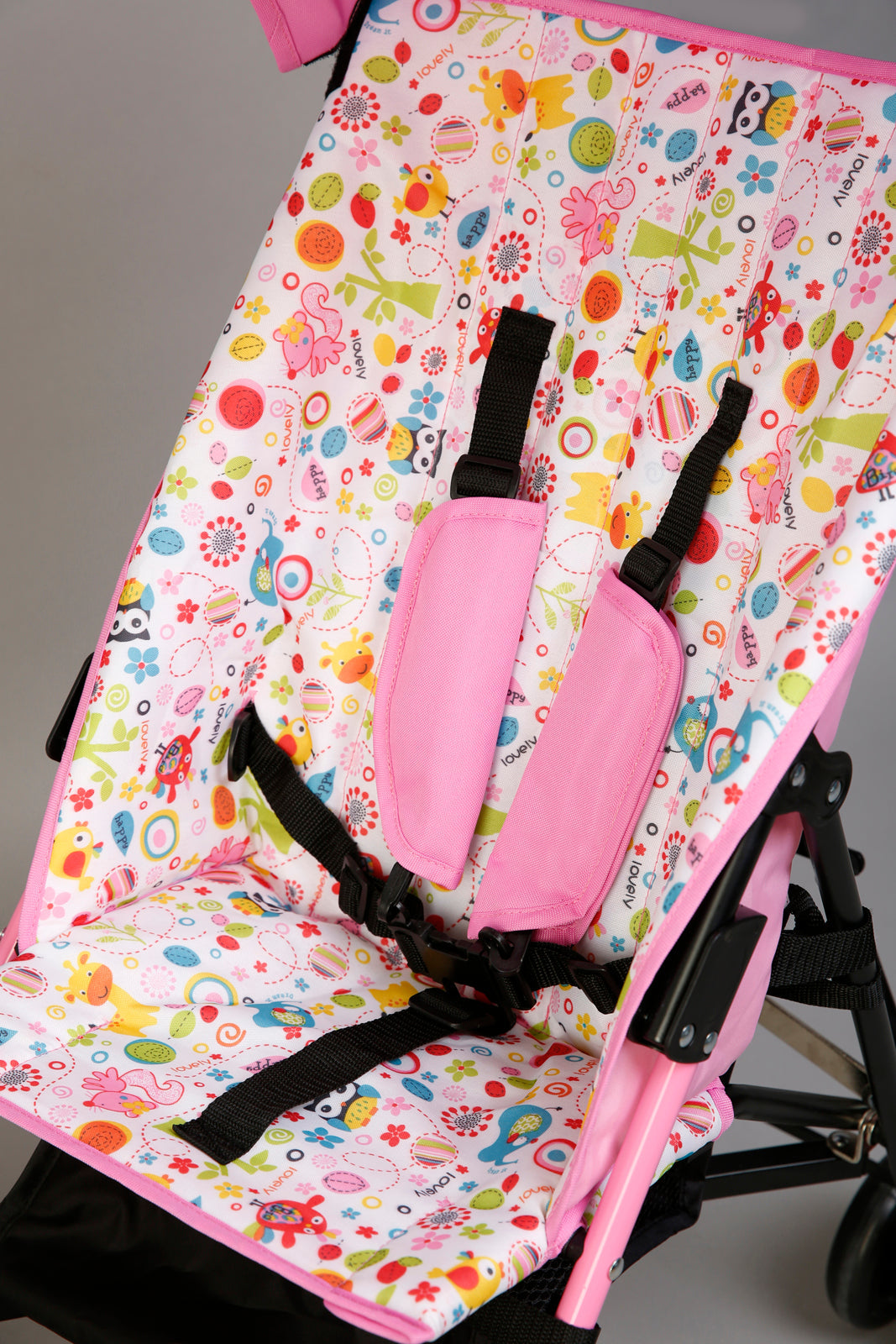 Pink All Over Print Baby Buggy