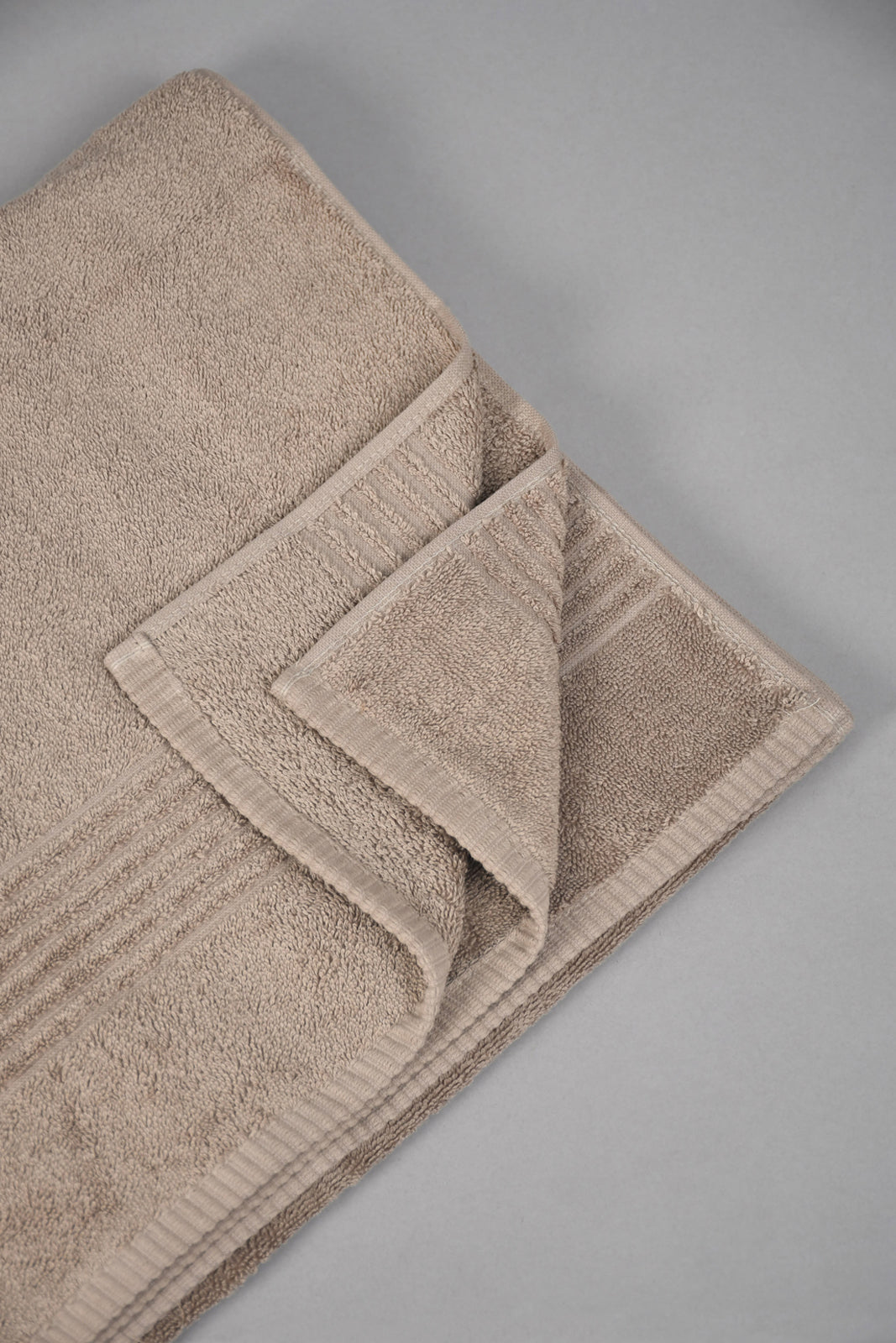 Taupe Luxury Cotton Beach Towel