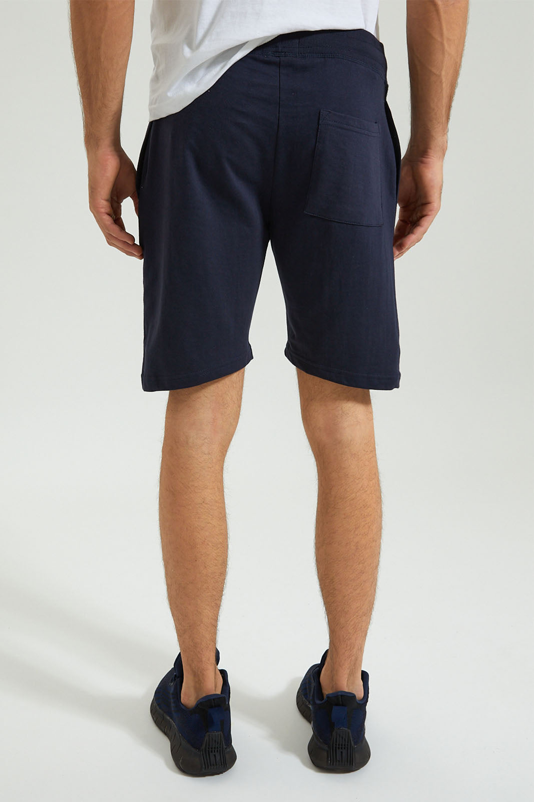 Navy Elasticated Waist Short