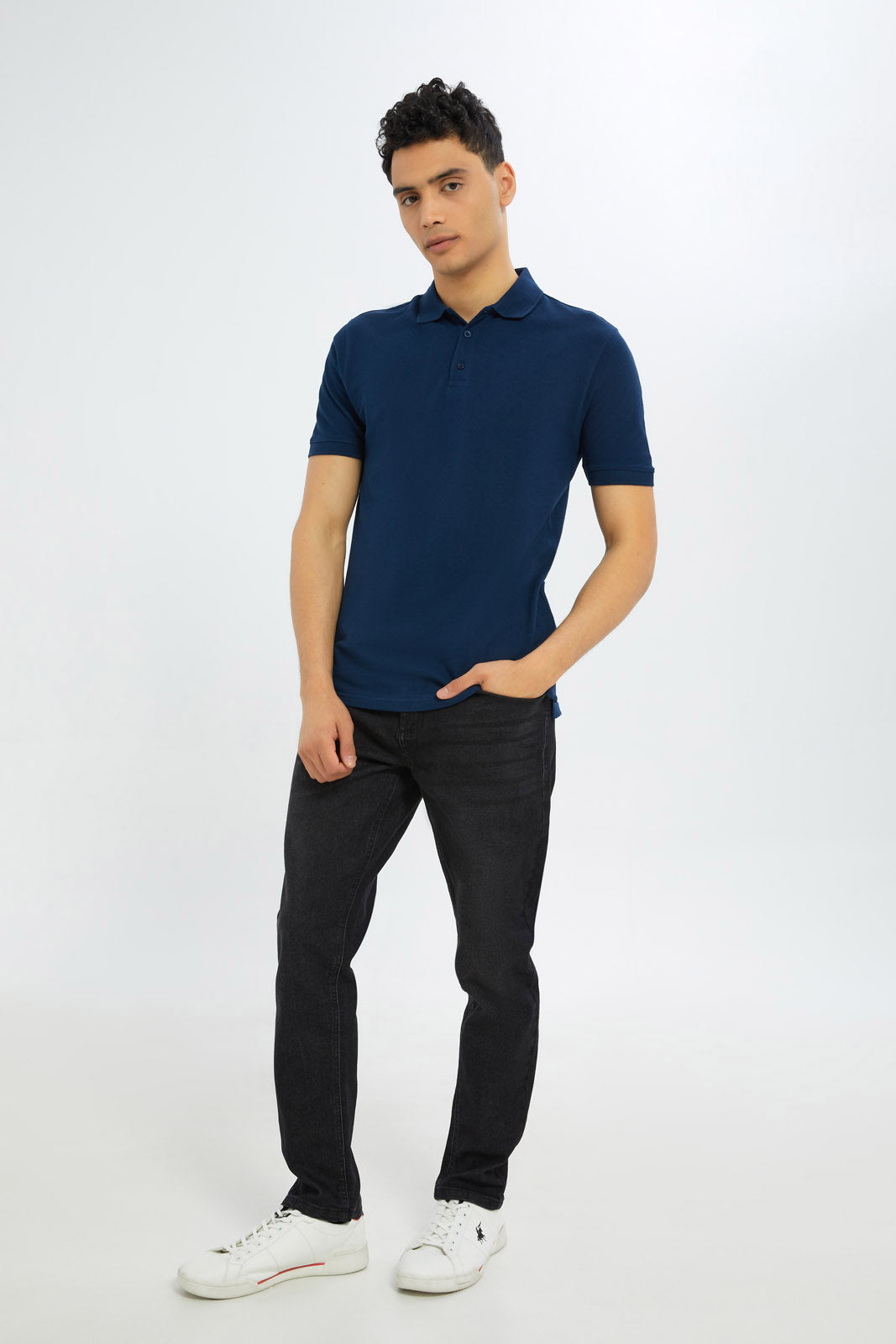 Redtag-Indigo-Polo-Shirt-365,-Bundle,-Category:Polo-T-Shirts,-Colour:Indigo,-Deals:New-In,-Dept:Menswear,-Filter:Men's-Clothing,-H1:MWR,-H2:GEN,-H3:TSH,-H4:POS,-Men-Polo-T-Shirts,-Non-Sale,-Promo:TBL,-Season:365,-Section:Men,-TBL-Men's-
