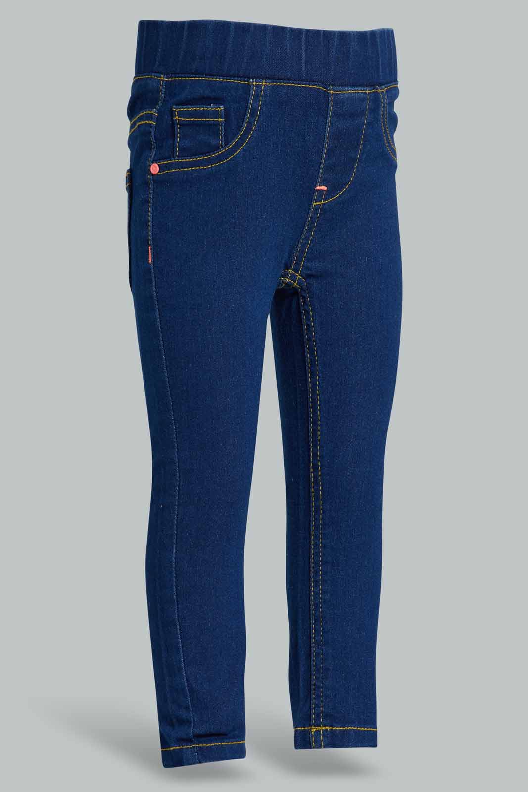 Navy Jegging For Baby Girls