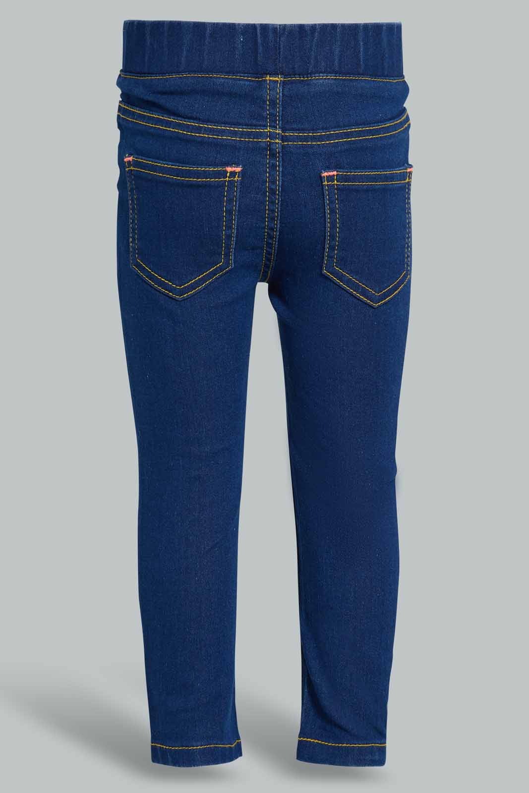 Navy Jegging For Baby Girls