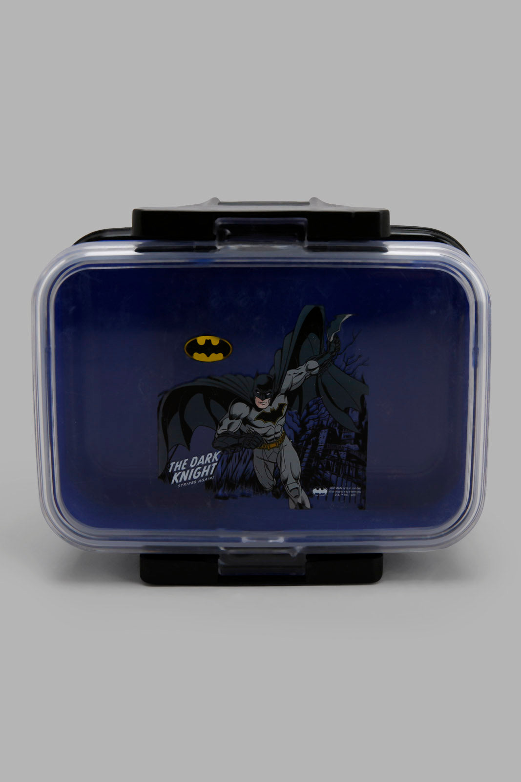 Redtag-Batman-Delica-Square-Lunch-Box-1020-Ml-365,-Category:Lunch-Box,-CHR,-Colour:Black,-Filter:Travel-Accessories,-IMP-Bags,-New-In,-New-In-IMP-ACC,-Non-Sale,-Section:Travel-Home-Accessories-