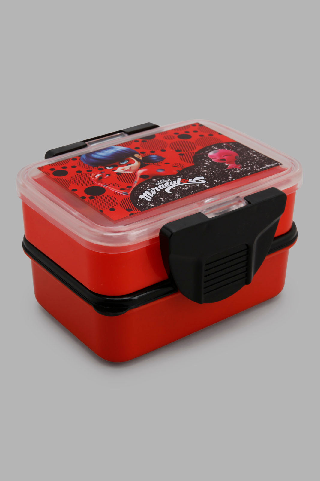 Red Lady Bug Square Lunch Box
