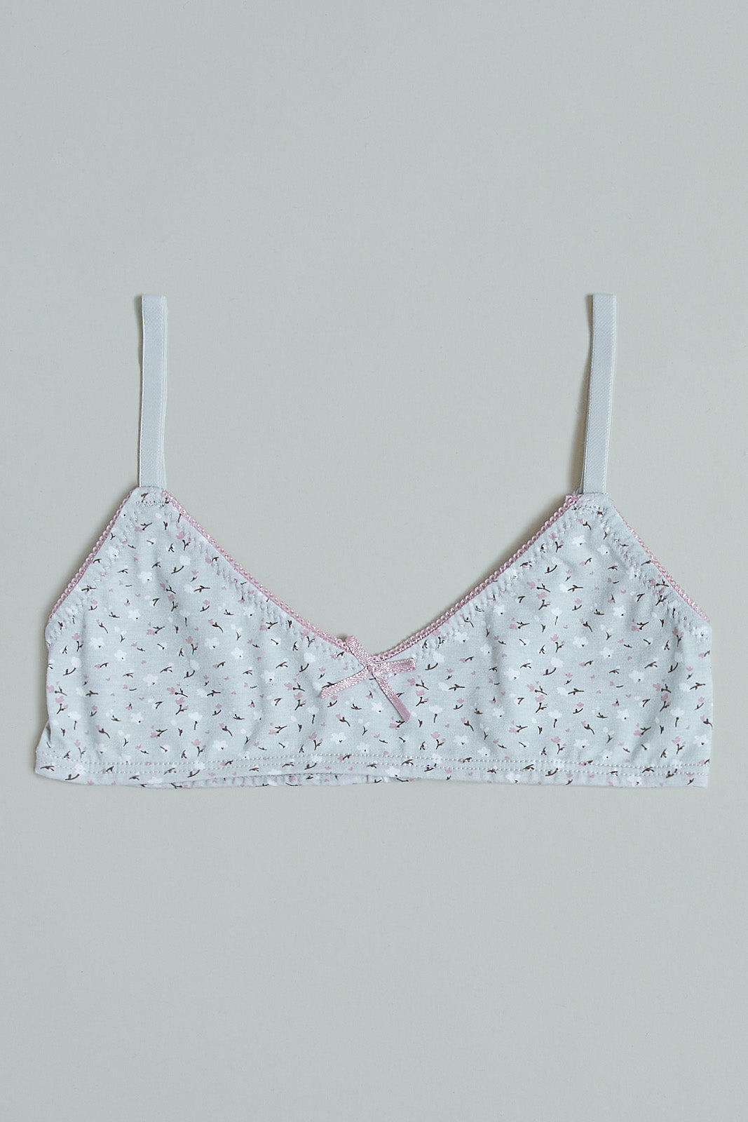 Grey Floral and Pink Bras (Pack of 2)