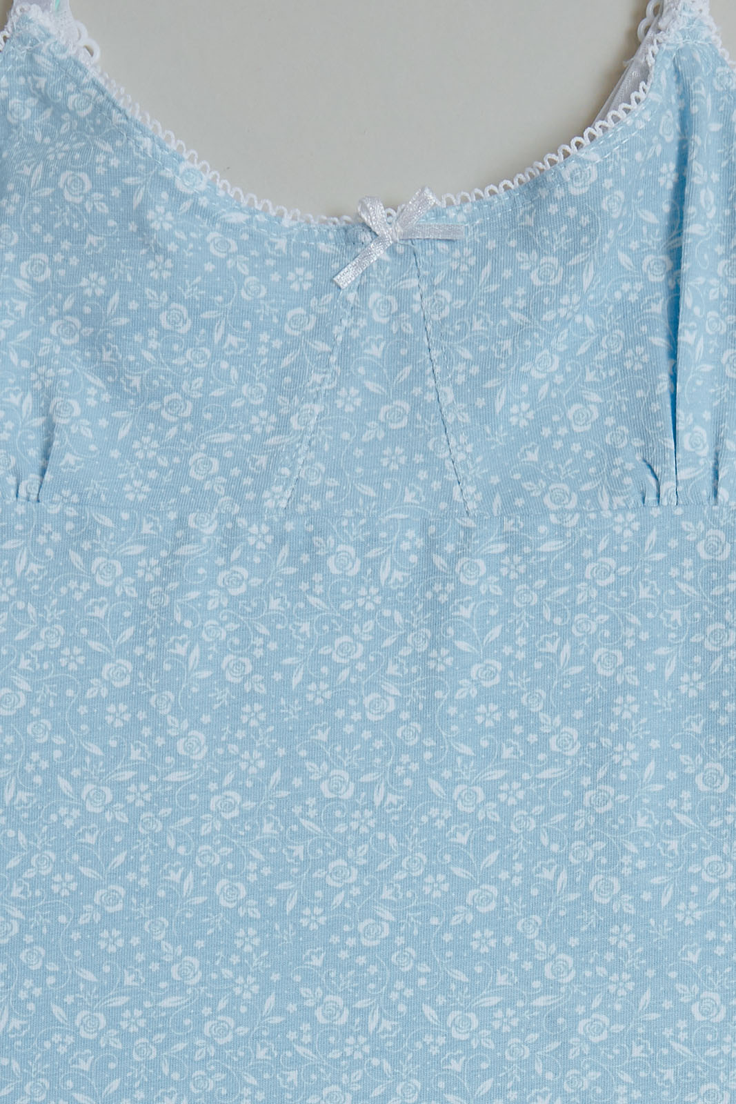 White/Blue Floral Vests (Pack of 2)