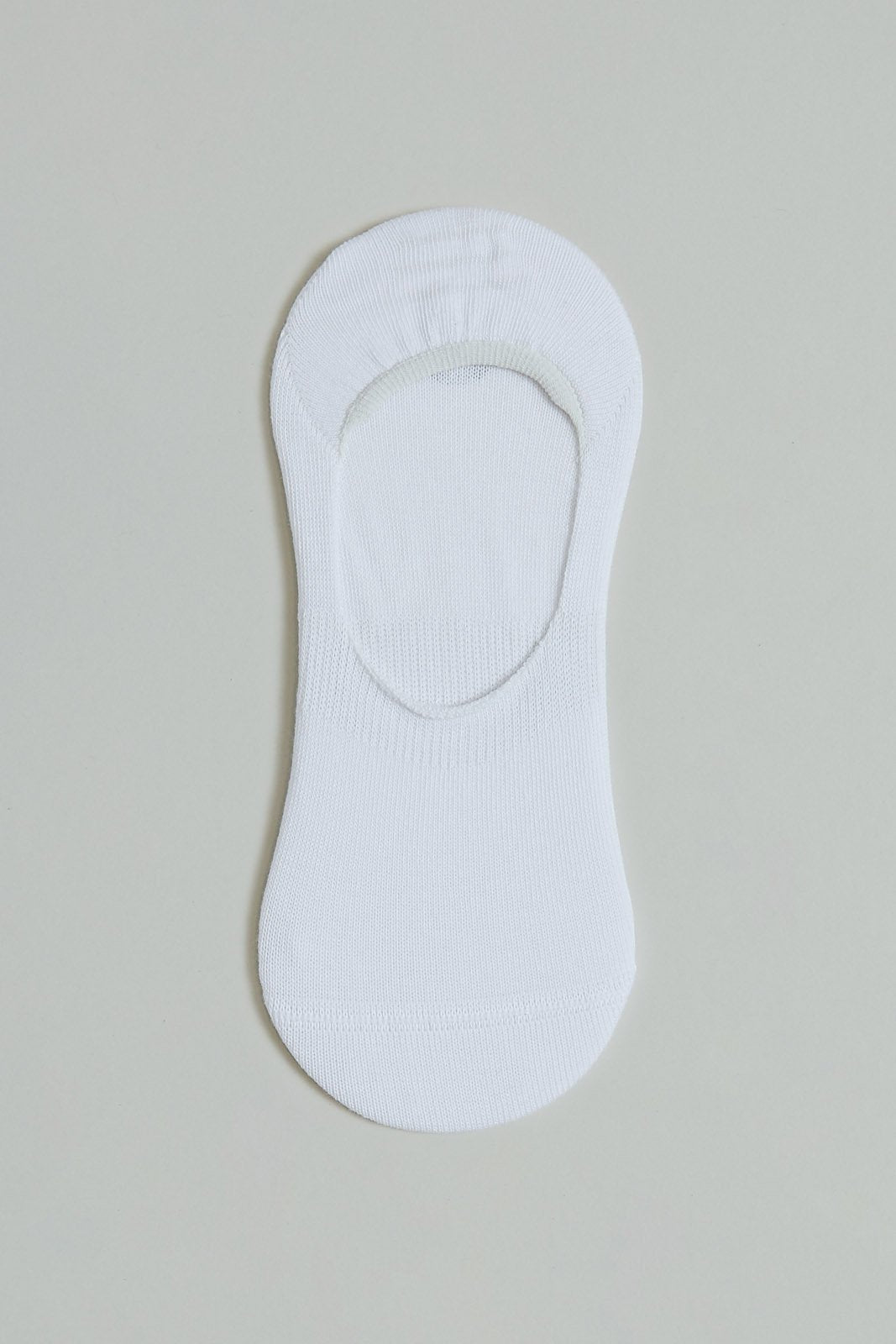 White Plain Invisible Socks (2-Pack)