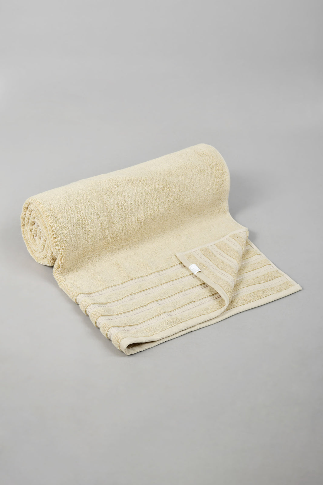 Beige Luxury Cotton Beach Towel