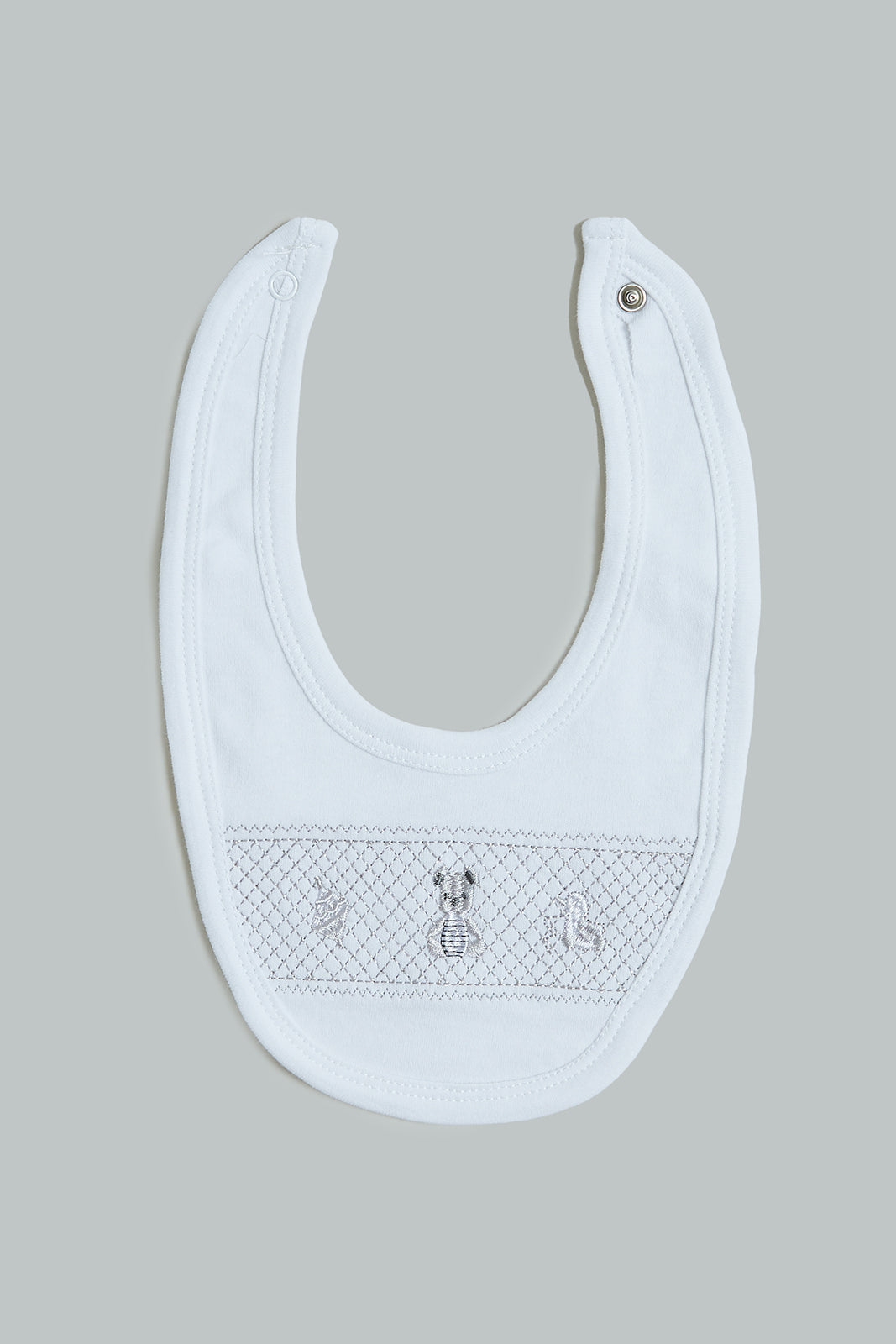 White/Grey Printed Embroidered Hanging Gift Set (Pack of 6)