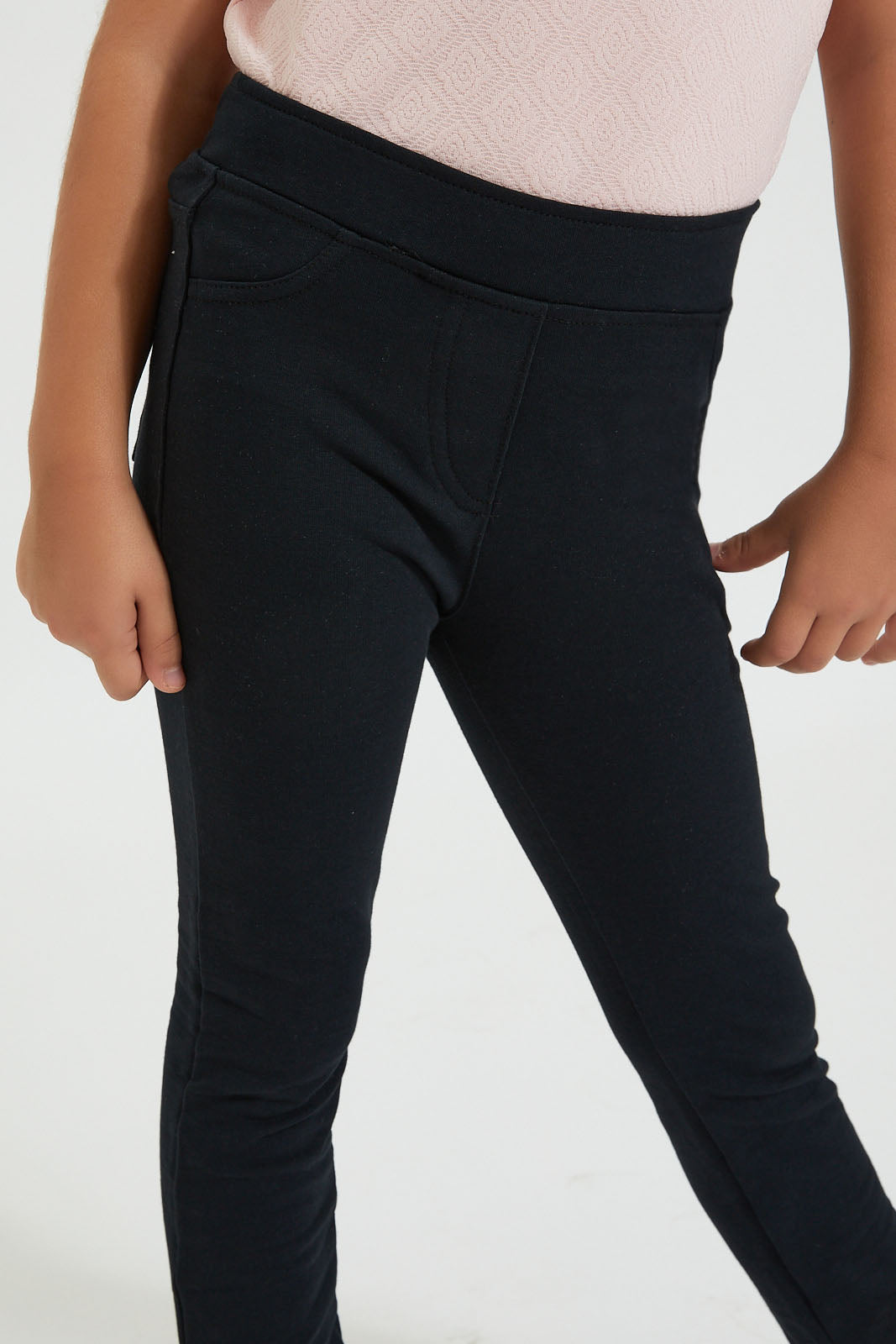 Black Knitted Jegging
