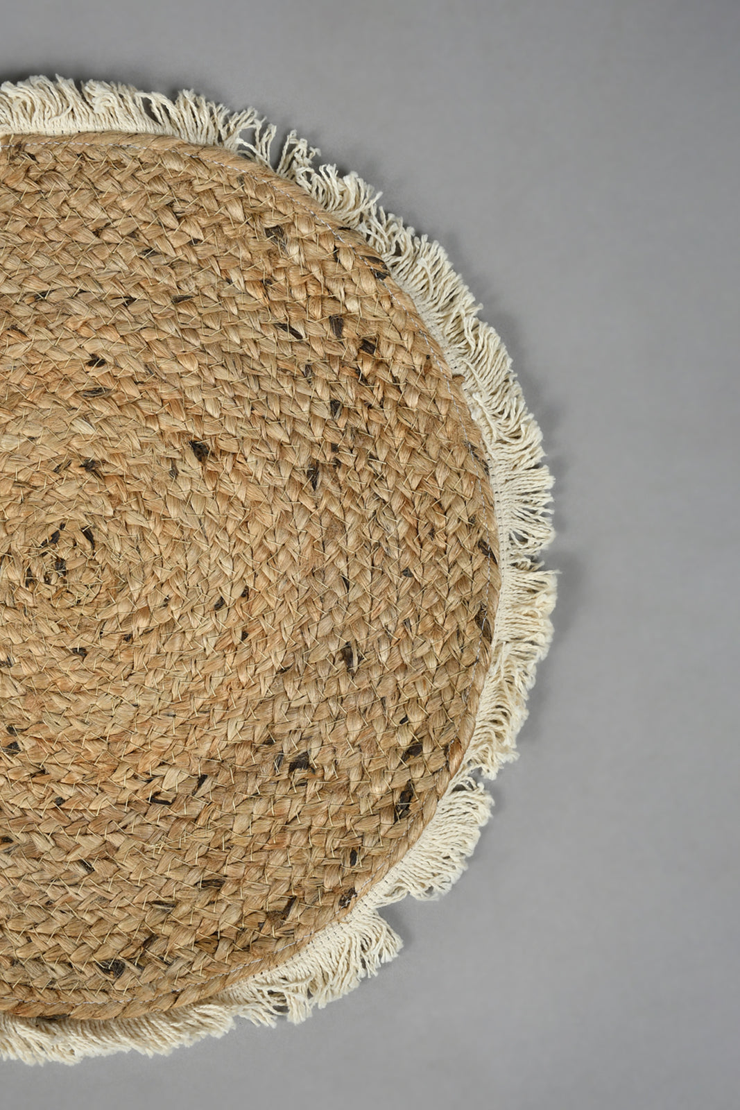 Beige Round Placemat