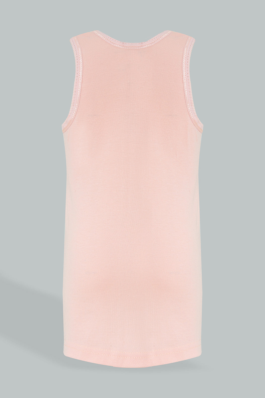 Peach Solid Vest (Pack of 3)