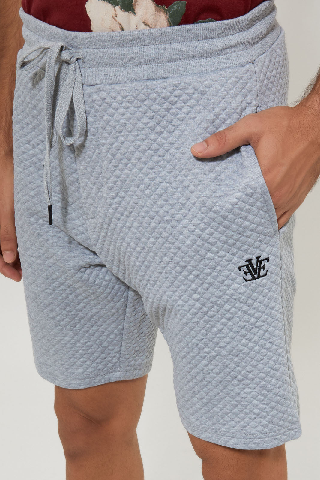 Grey Jacquard Short