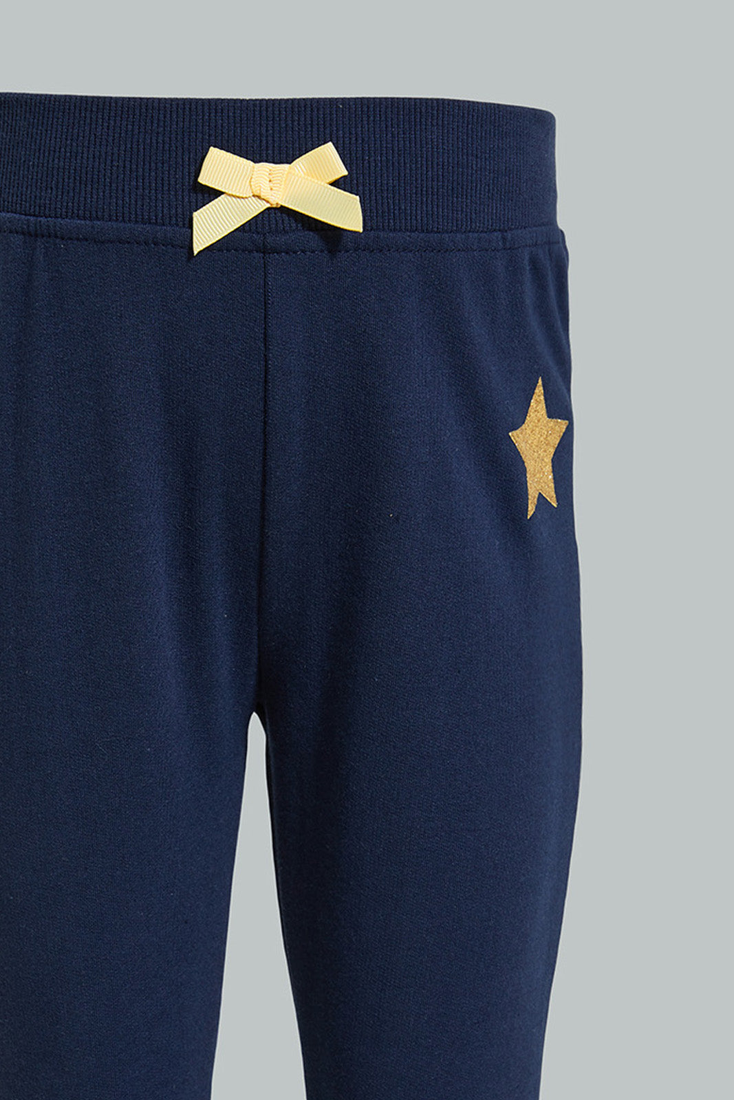 Navy Star Printed Jogger