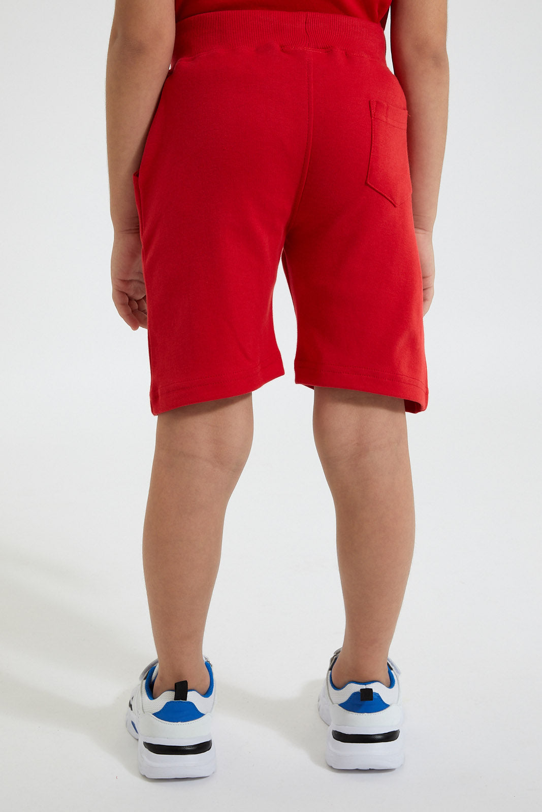 Red Sonic Printed Short