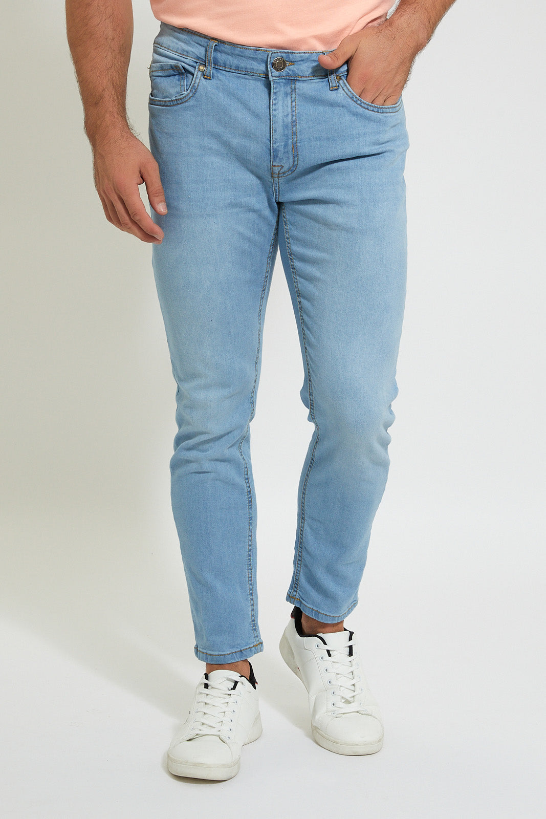 Men Blue 5-Pockets Slim Fit Jean
