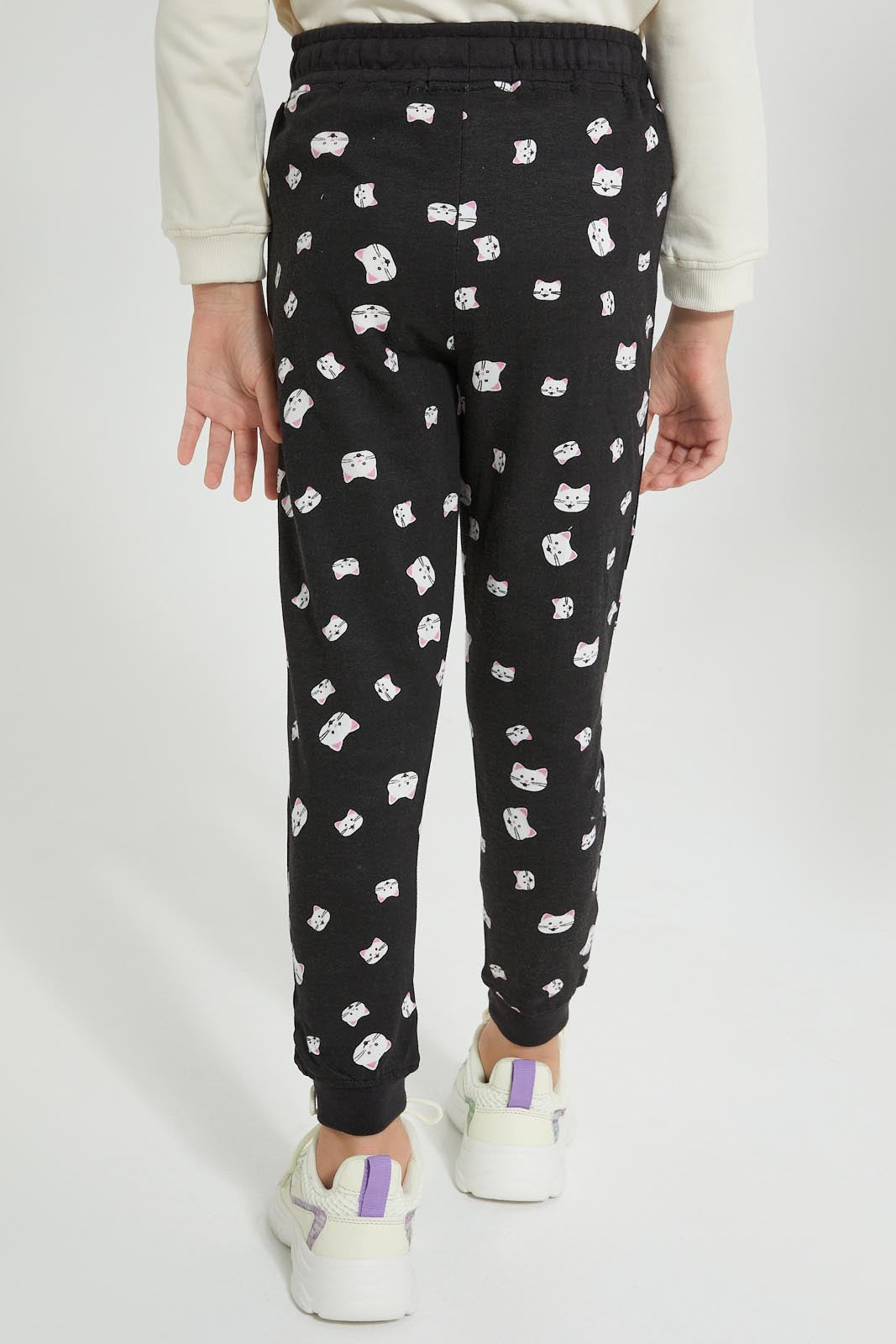 Redtag-Assorted-2Pk-Printed-Active-Pant-Joggers-Girls-2 to 8 Years