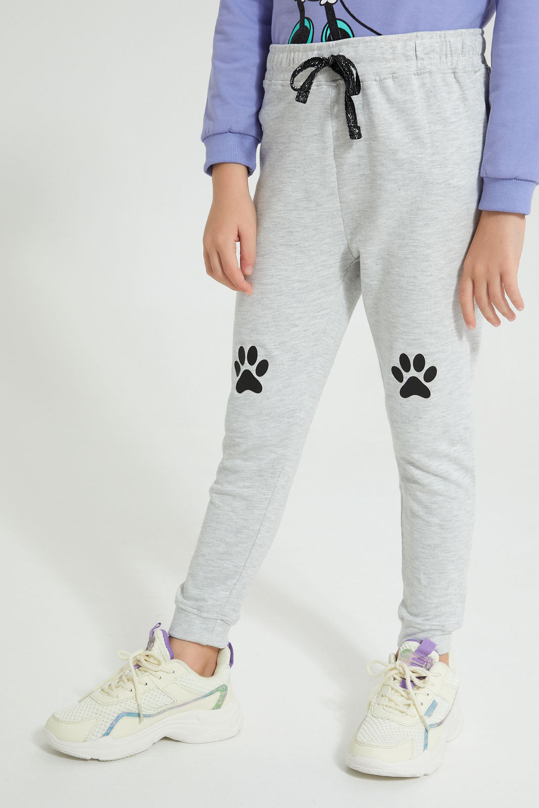Redtag-Assorted-2Pk-Printed-Active-Pant-Joggers-Girls-2 to 8 Years