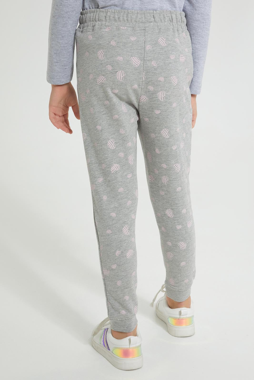 Redtag-Assorted-2Pk-Printed-Active-Pant-Joggers-Girls-2 to 8 Years