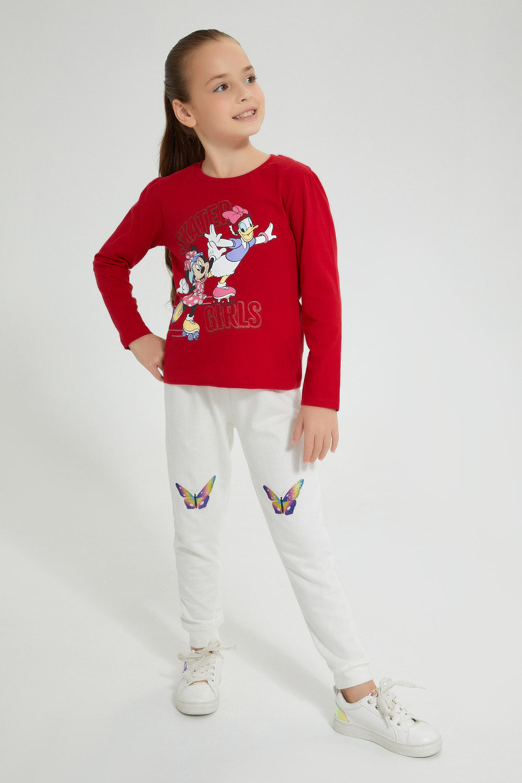 Redtag-Assorted-2Pk-Printed-Active-Pant-Joggers-Girls-2 to 8 Years