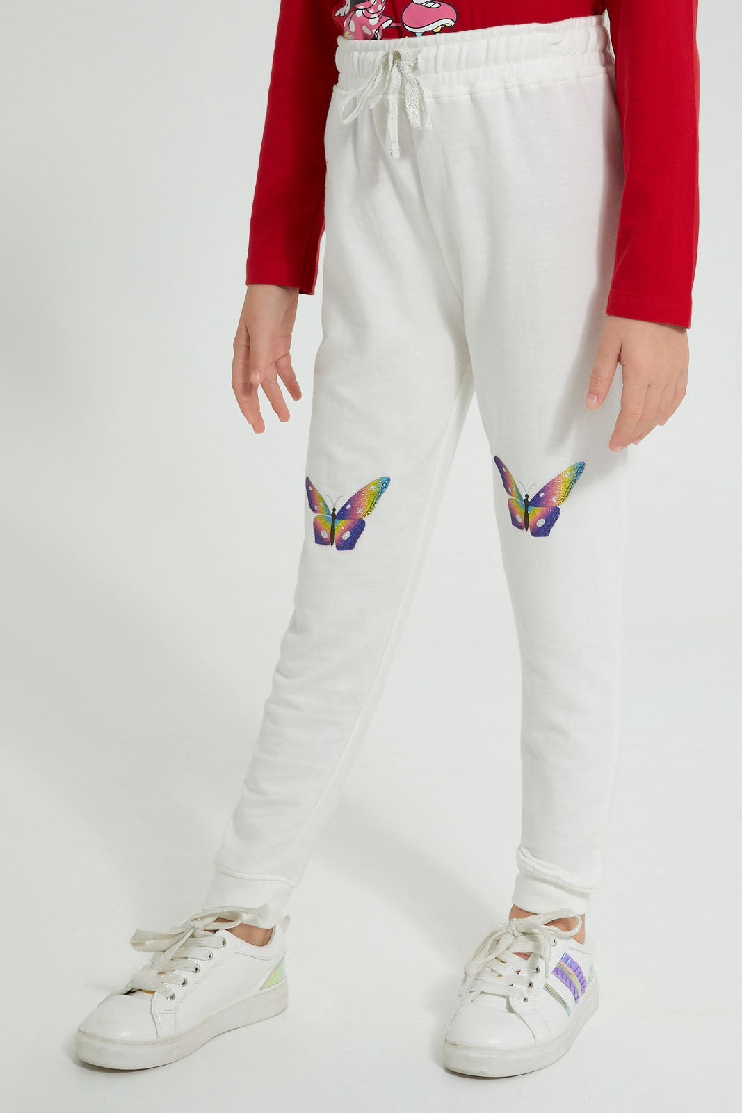 Redtag-Assorted-2Pk-Printed-Active-Pant-Joggers-Girls-2 to 8 Years