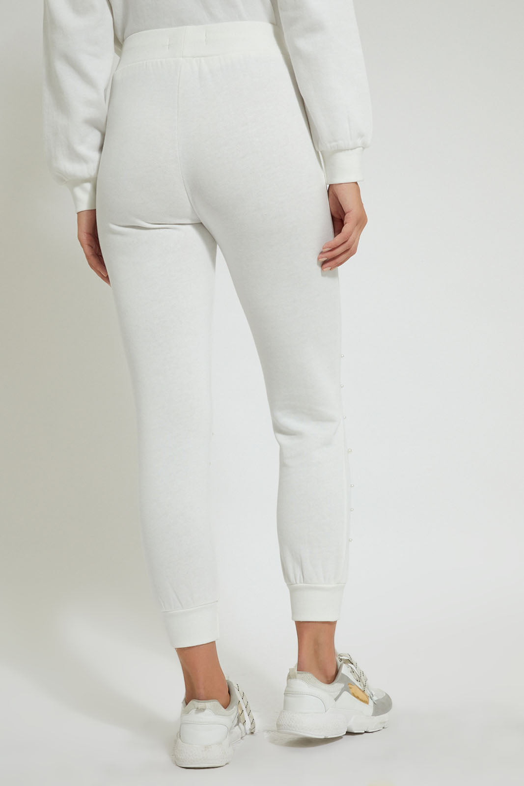 Redtag-White-Sweat-Pant-With-Pearls-Leggings-Women's-