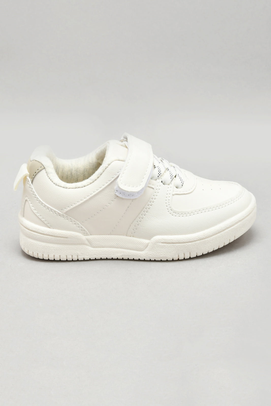Ivory Velcro Strap Sneaker