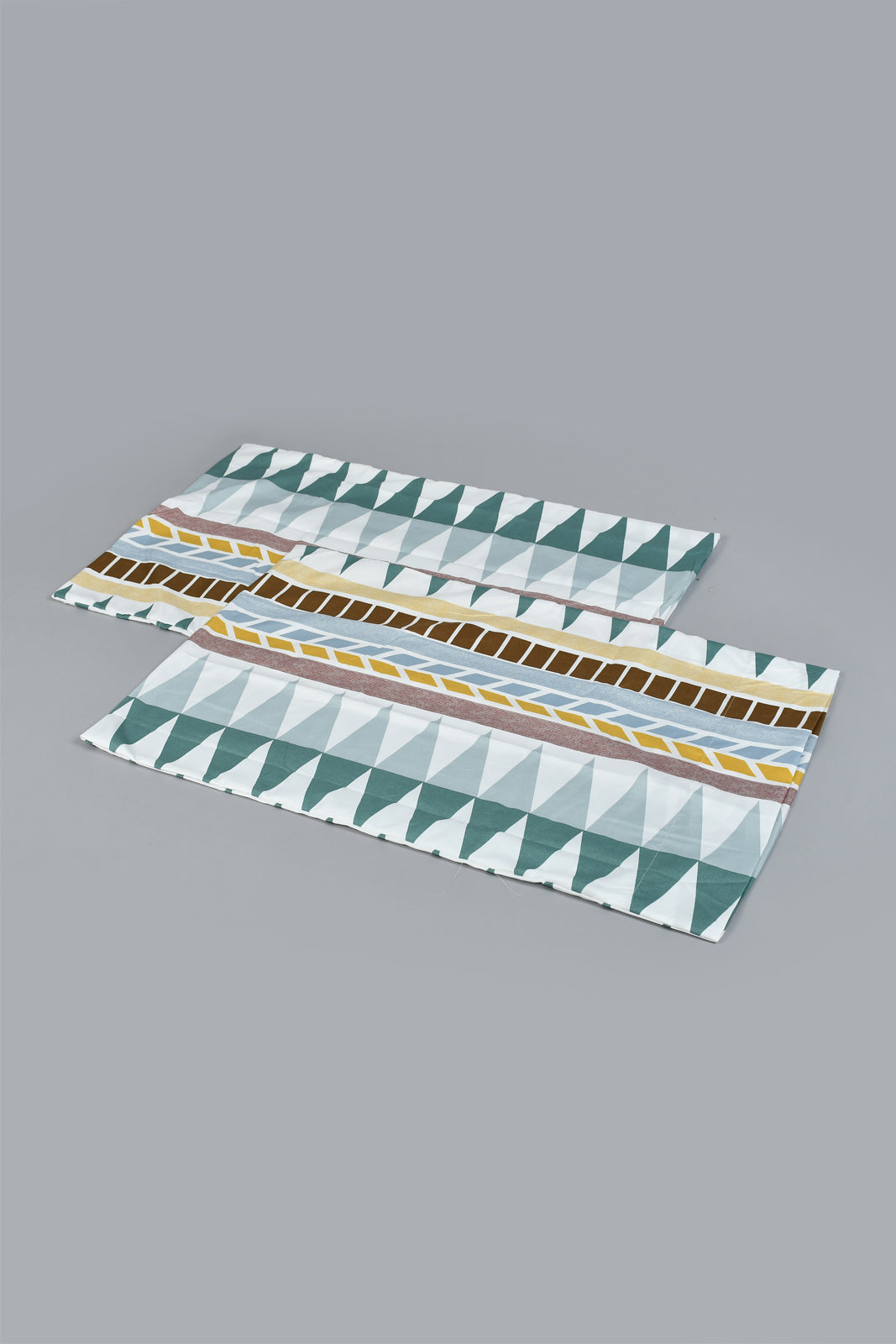 Multicolour Printed Flat Sheet Set (King Size)