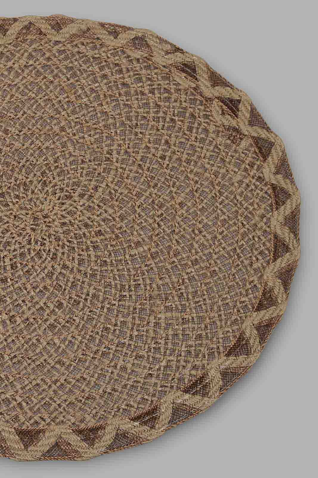 Redtag-Yellow-Round-Woven-Placemat-Colour:Yellow,-Emily,-Filter:Home-Dining,-HMW-DIN-Placemats,-New-In,-New-In-HMW-DIN,-Non-Sale,-Section:Homewares,-W21B-Home-Dining-