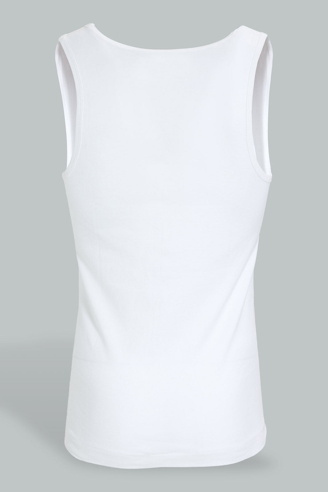 White Sleeveless Vest For Men