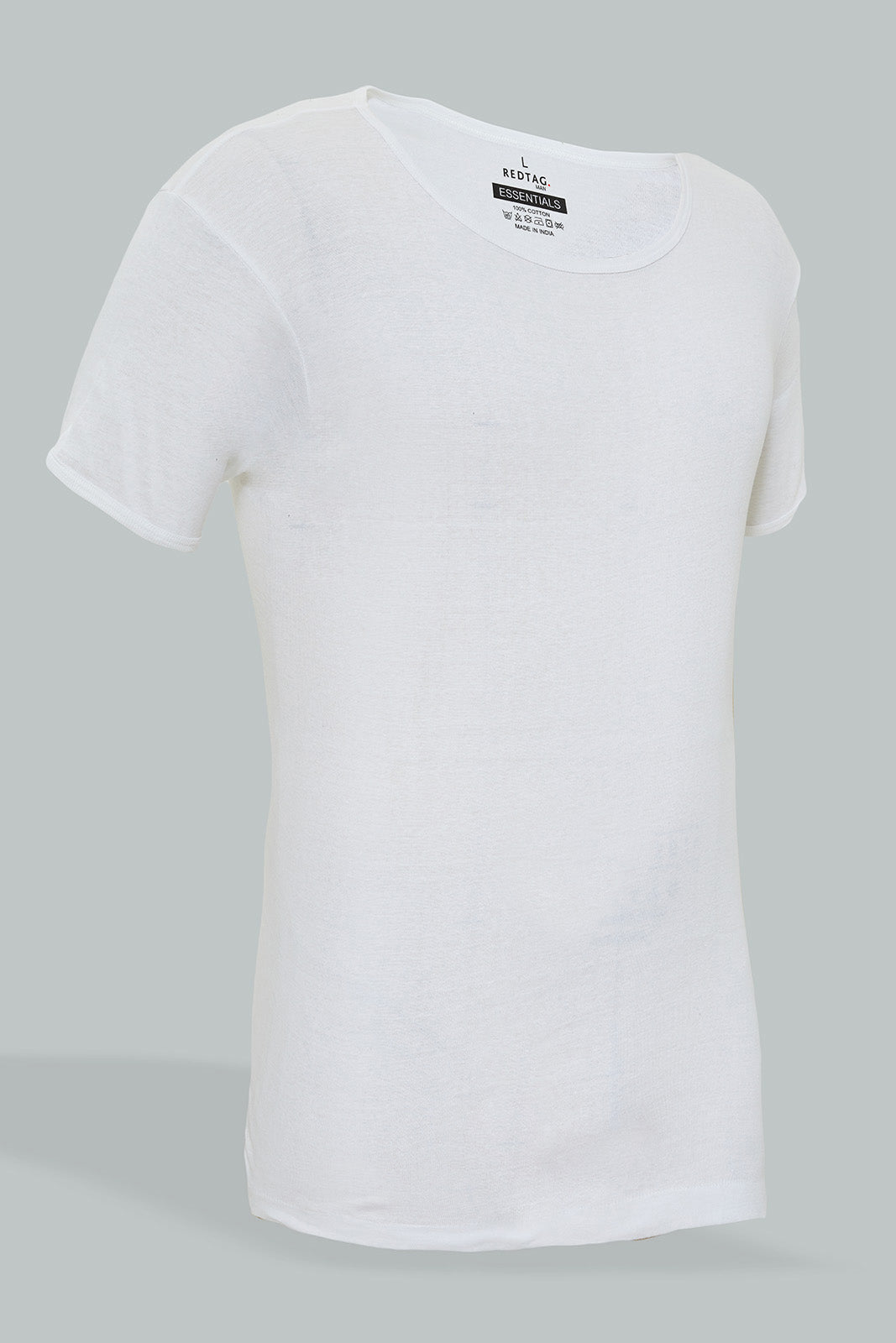 White Short Sleeves Vest