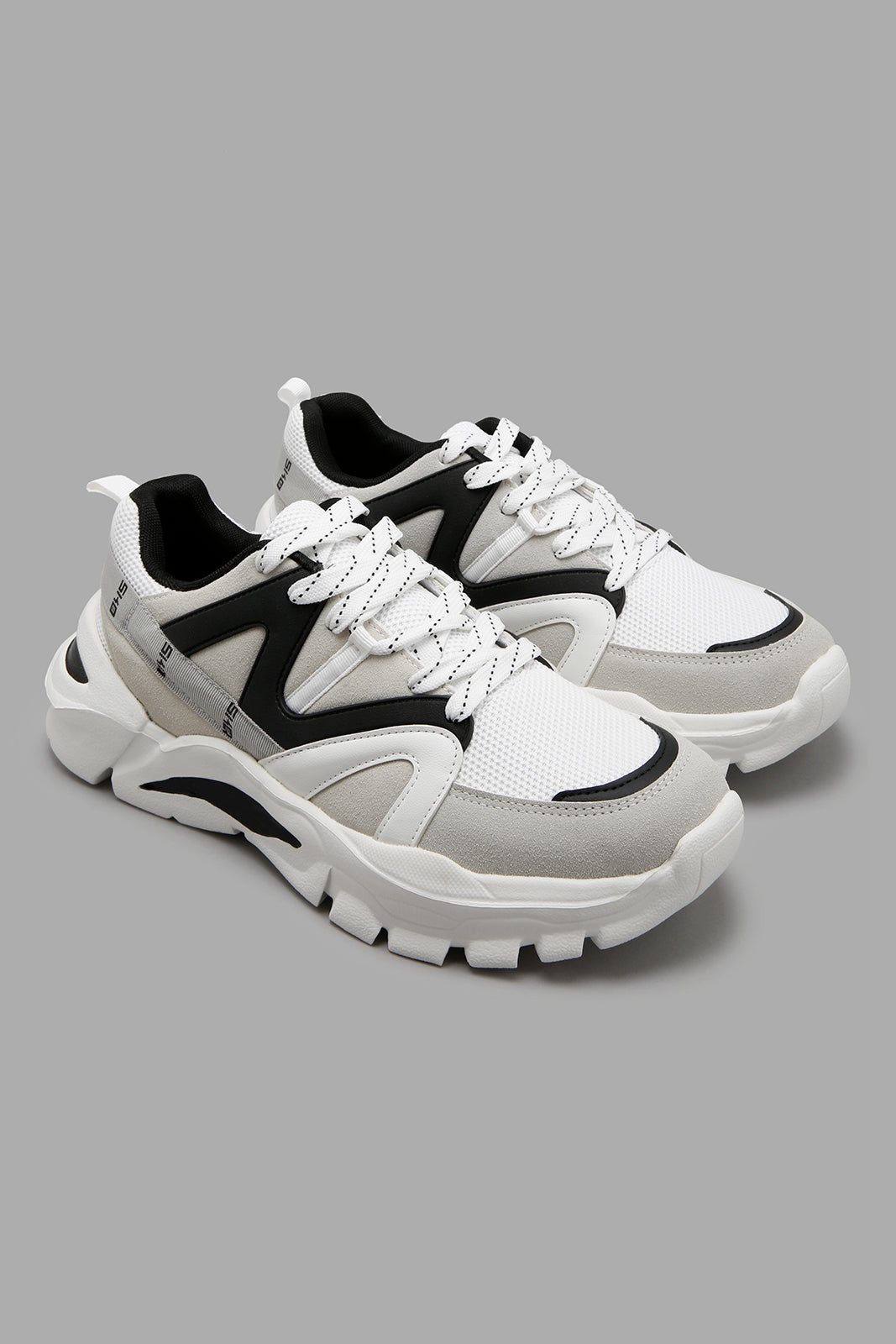 Redtag-White-Material-Block-Chunky-Colour:White,-Filter:Men's-Footwear,-Men-Trainers,-New-In,-New-In-Men-FOO,-Non-Sale,-W21A-Men's-