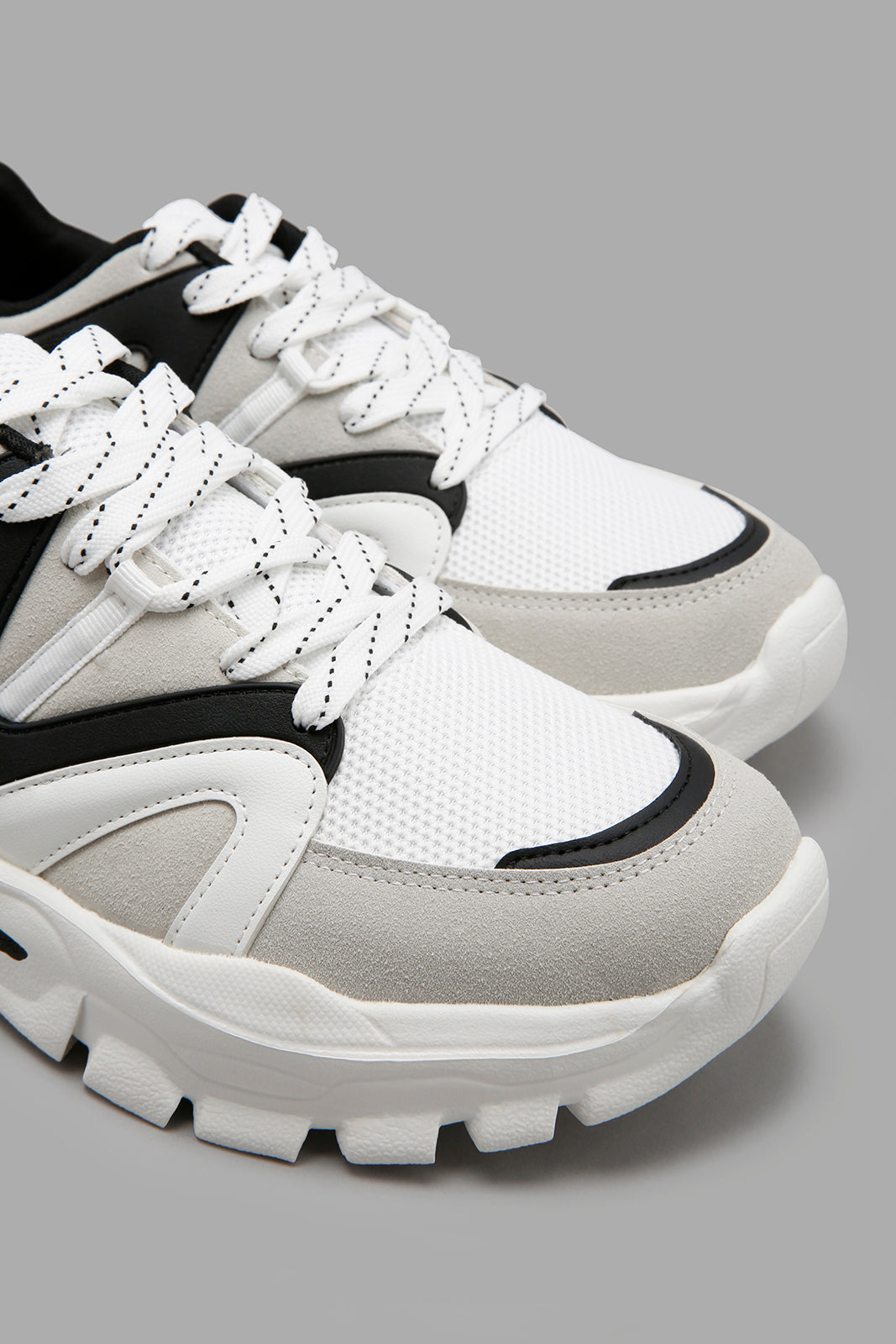 Redtag-White-Material-Block-Chunky-Colour:White,-Filter:Men's-Footwear,-Men-Trainers,-New-In,-New-In-Men-FOO,-Non-Sale,-W21A-Men's-