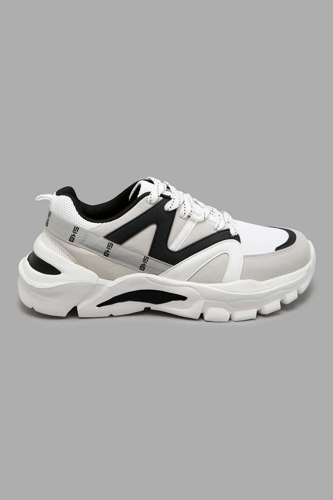 Redtag-White-Material-Block-Chunky-Colour:White,-Filter:Men's-Footwear,-Men-Trainers,-New-In,-New-In-Men-FOO,-Non-Sale,-W21A-Men's-