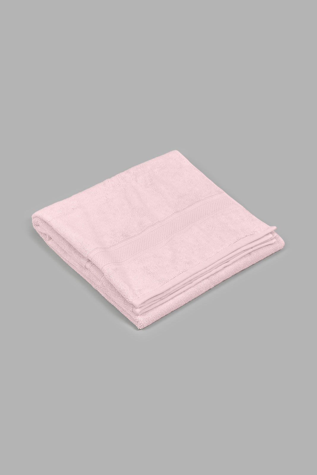 Redtag-Pink-Textured-Cotton-Bath-Towel-Bath-Towels-Home-Bathroom-