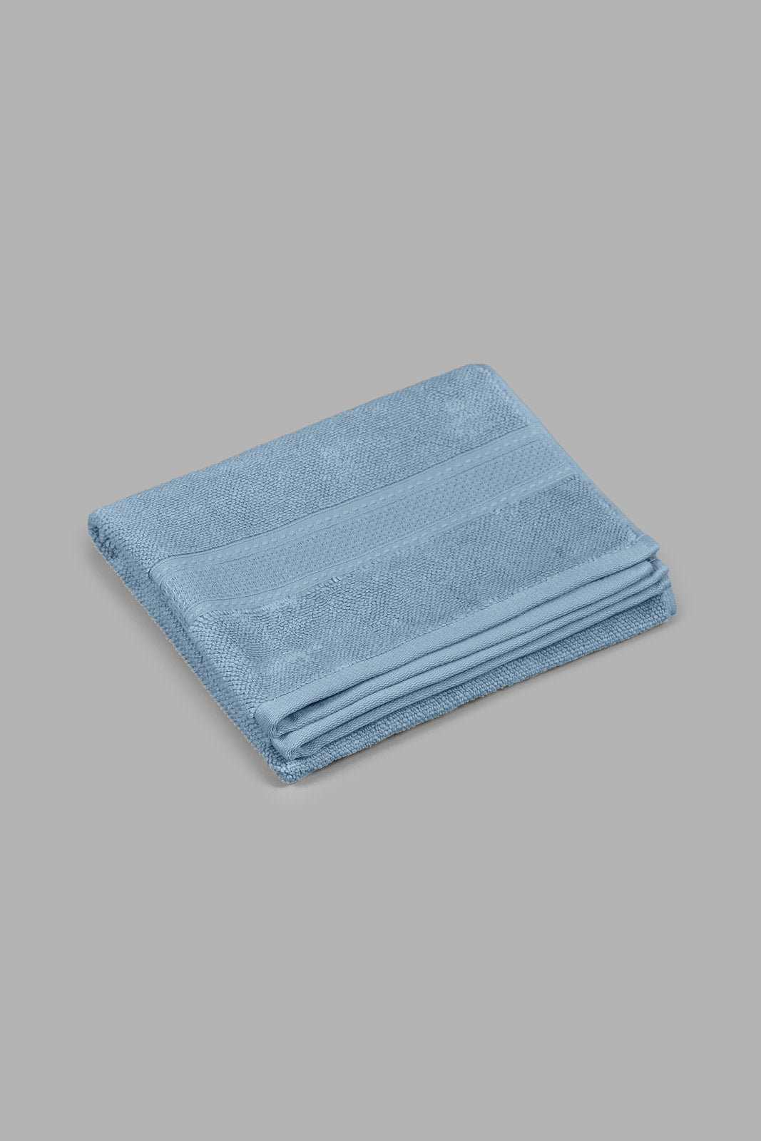 Redtag-Blue-Textured-Cotton-Hand-Towel-Hand-Towels-Home-Bathroom-