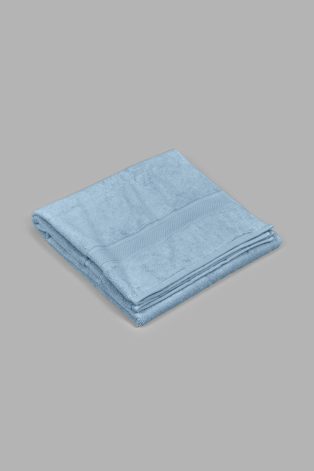 Redtag-Blue-Textured-Cotton-Bath-Towel-Bath-Towels-Home-Bathroom-