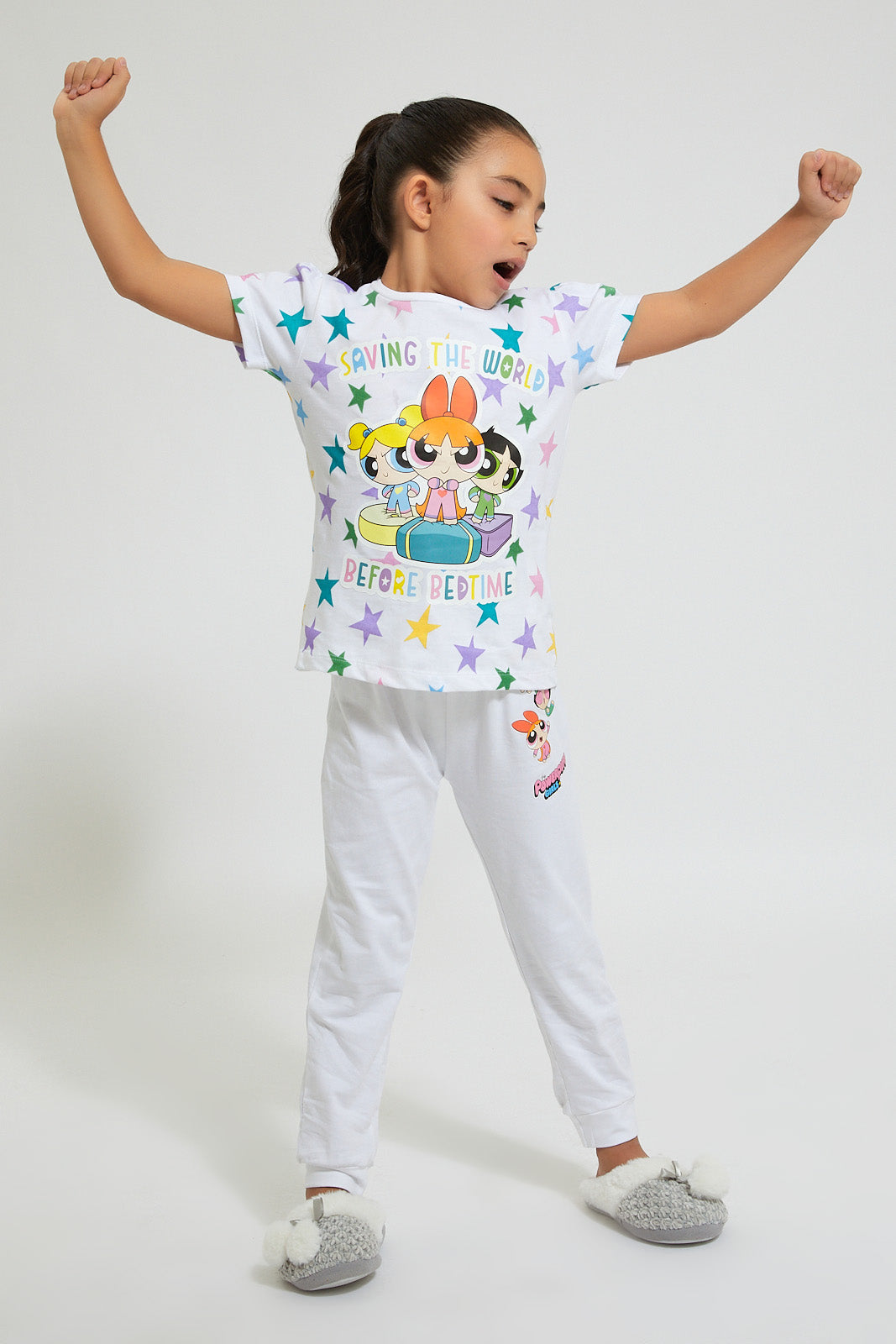 White Powerpuff Girls Pyjama Set