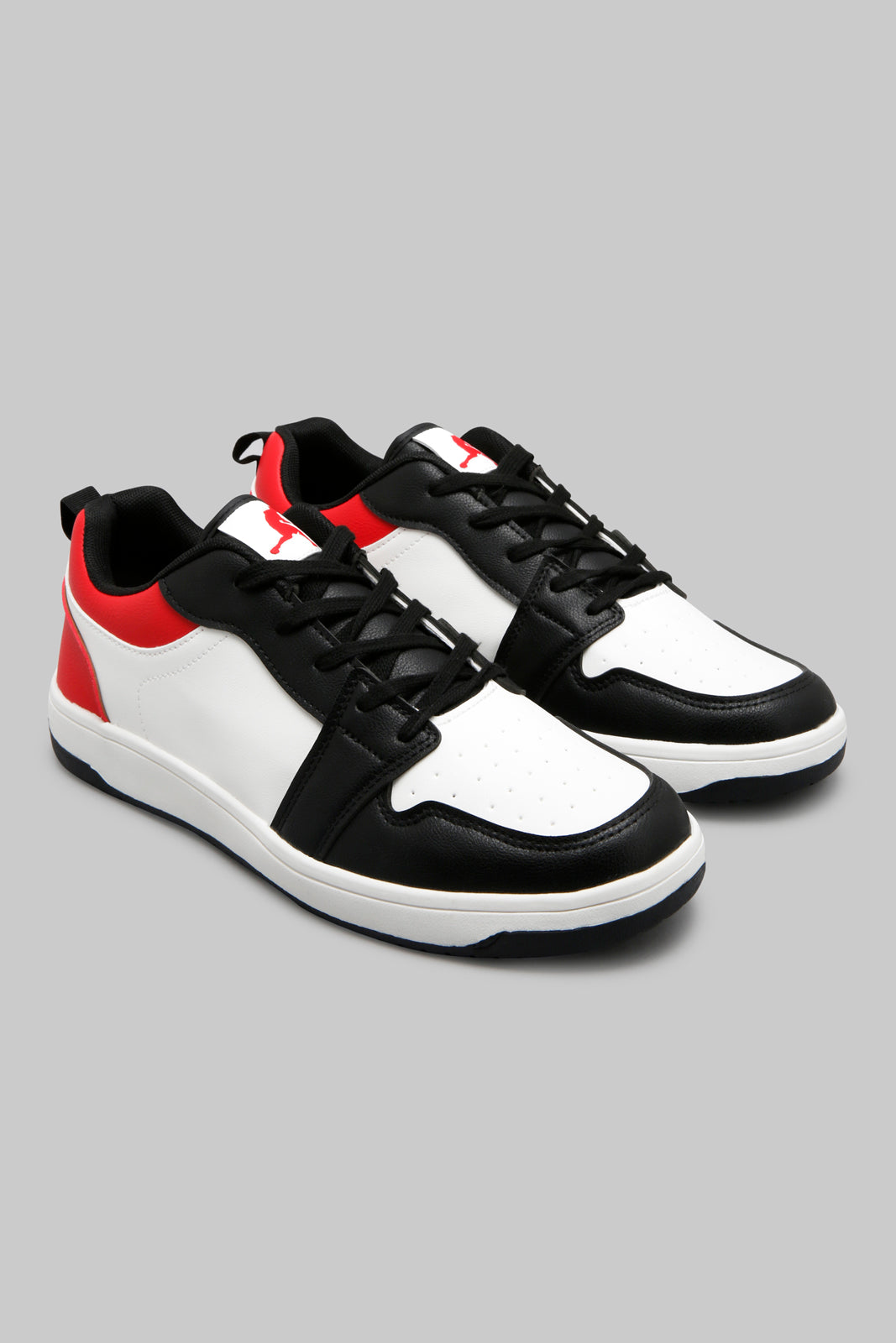 White Colour Block Skate Shoe