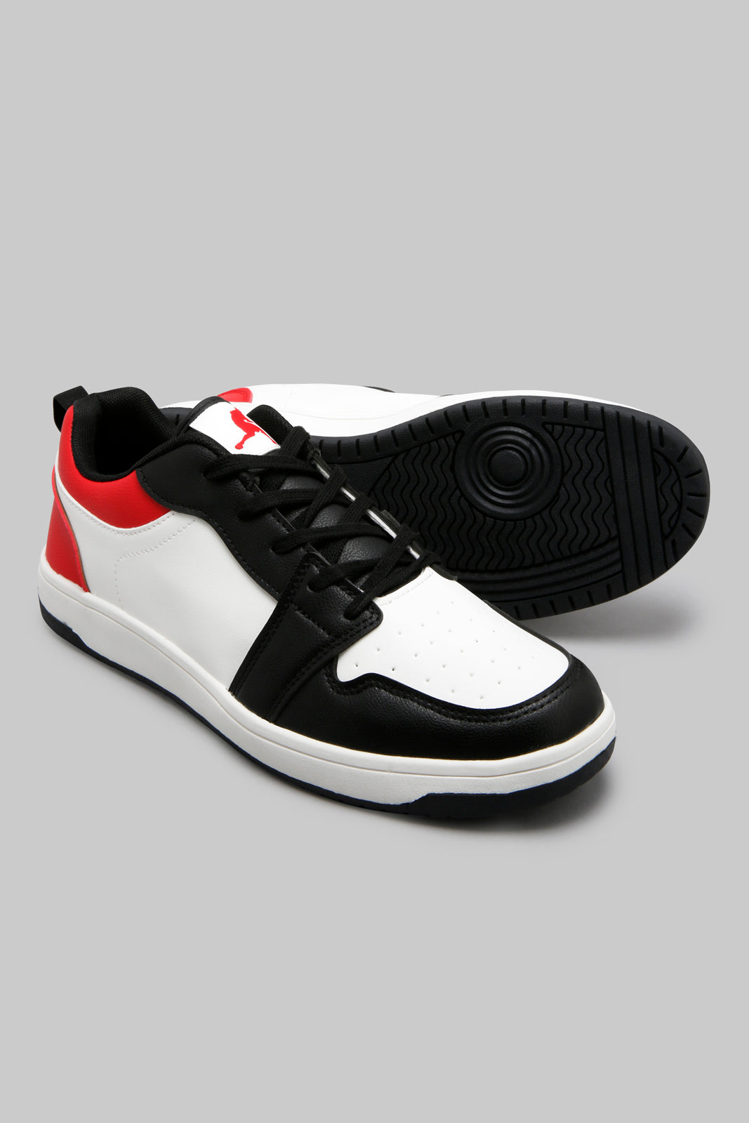 White Colour Block Skate Shoe
