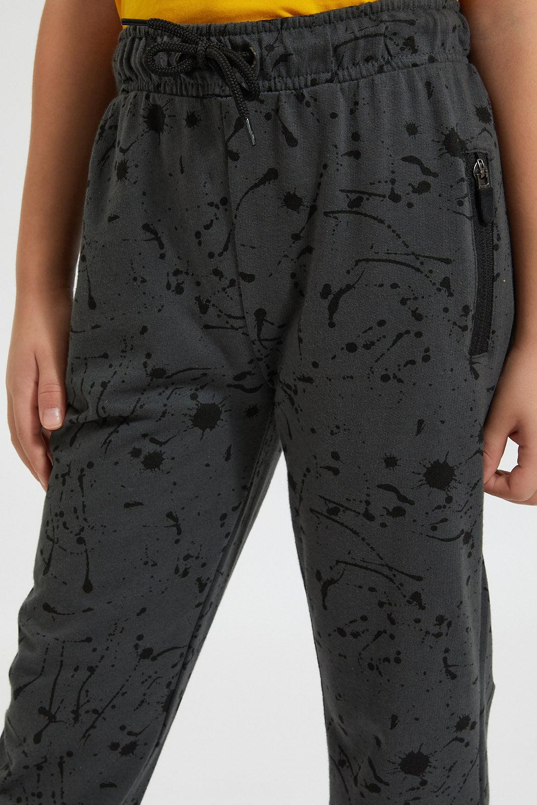 Charcoal/Black Paint Splat Jogger