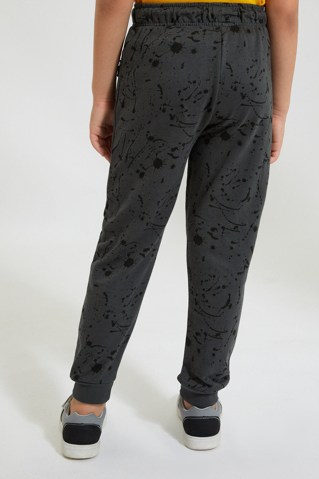 Charcoal/Black Paint Splat Jogger