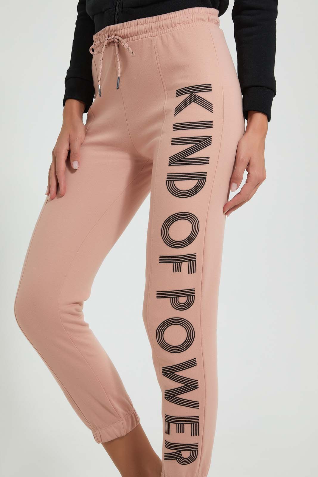 Redtag-Blue-Basic-Jogger-With-Side-Applique-Joggers-Women's-