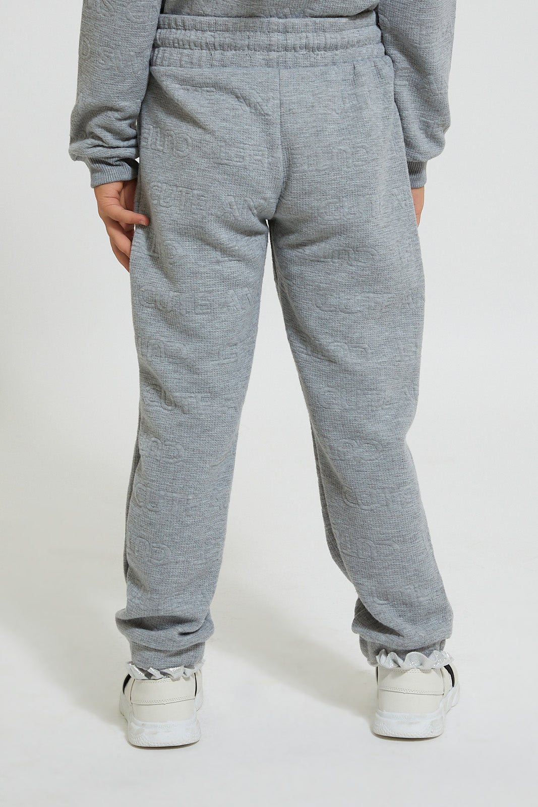 Grey Jacquard Jogger