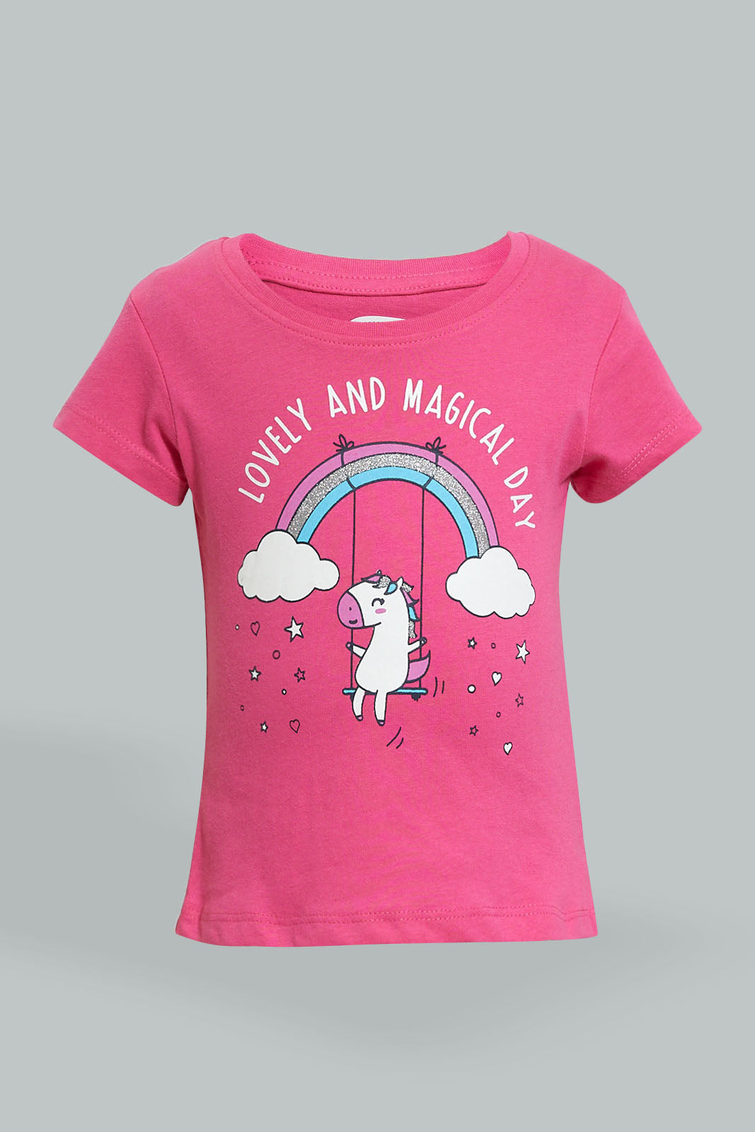 Fuchsia Graphic T-Shirt