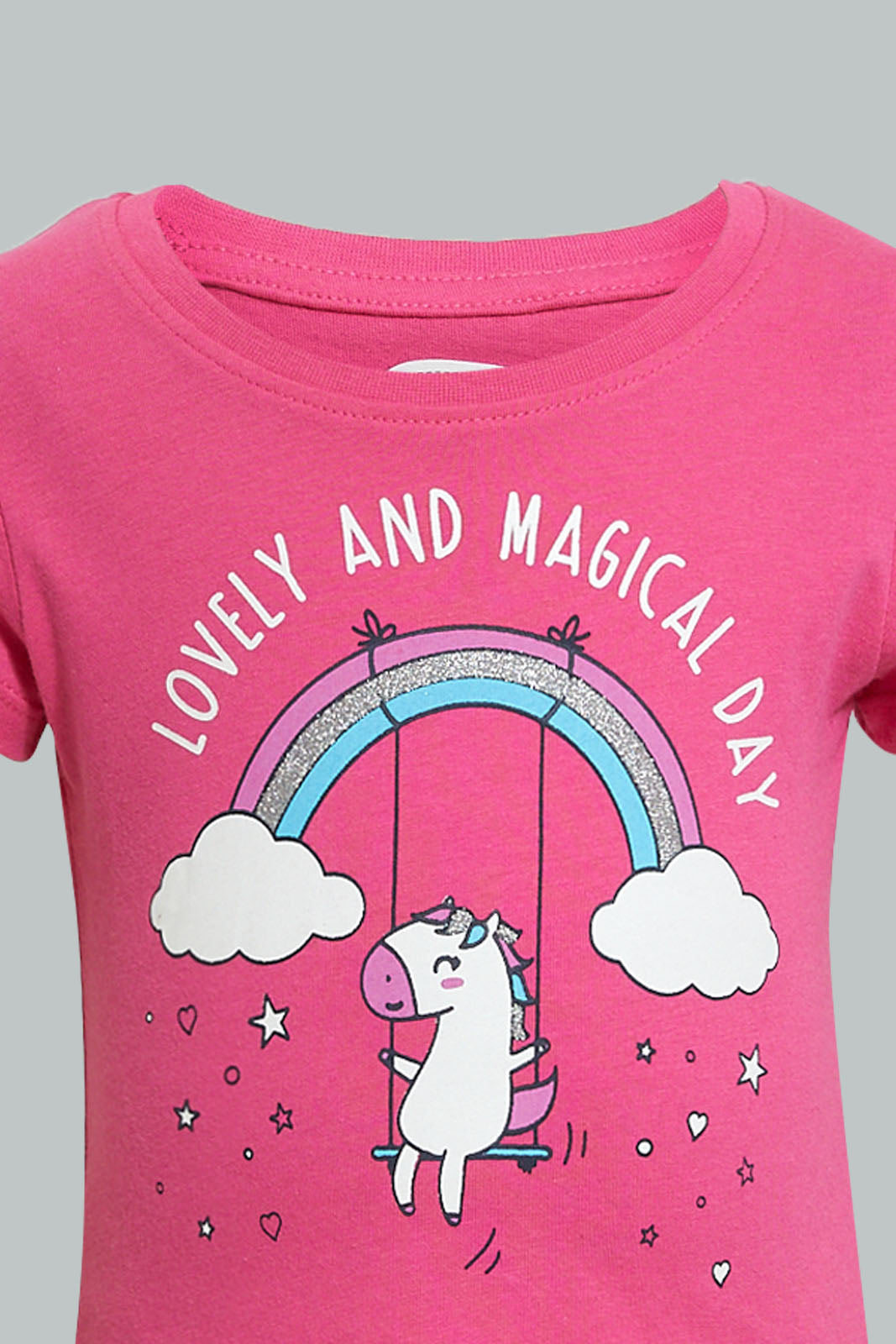 Fuchsia Graphic T-Shirt